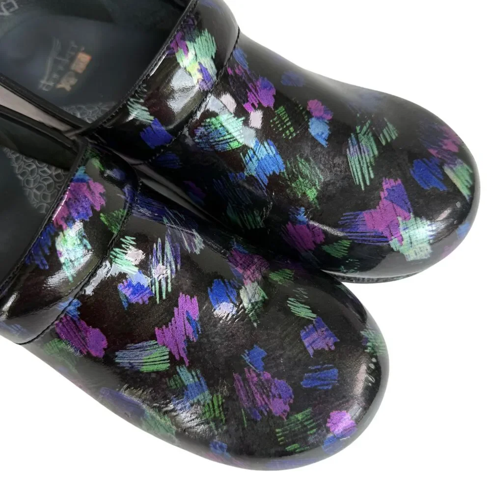 Dansko Pro XP 2.0 Colored Pen Leather Clogs Shoes 39 US 8.5 - 9 Slip Resistant